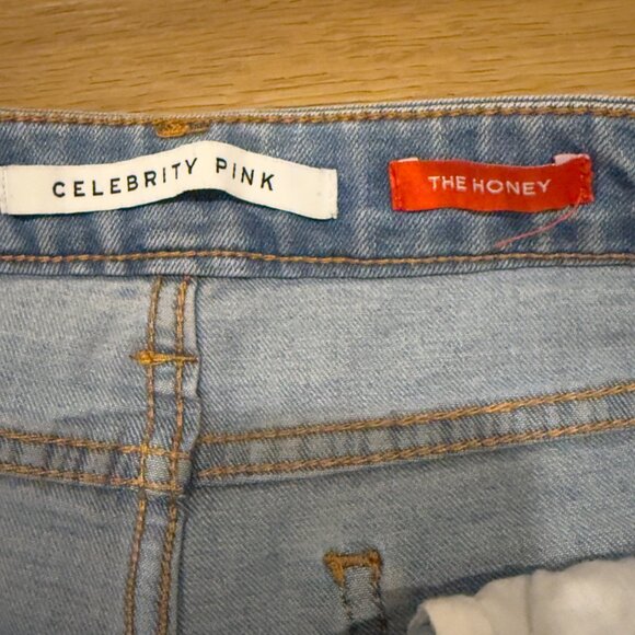 Celebrity Pink 'The Honey' Denim Shorts (Size 29) Distressed Look - Picture 4 of 6
